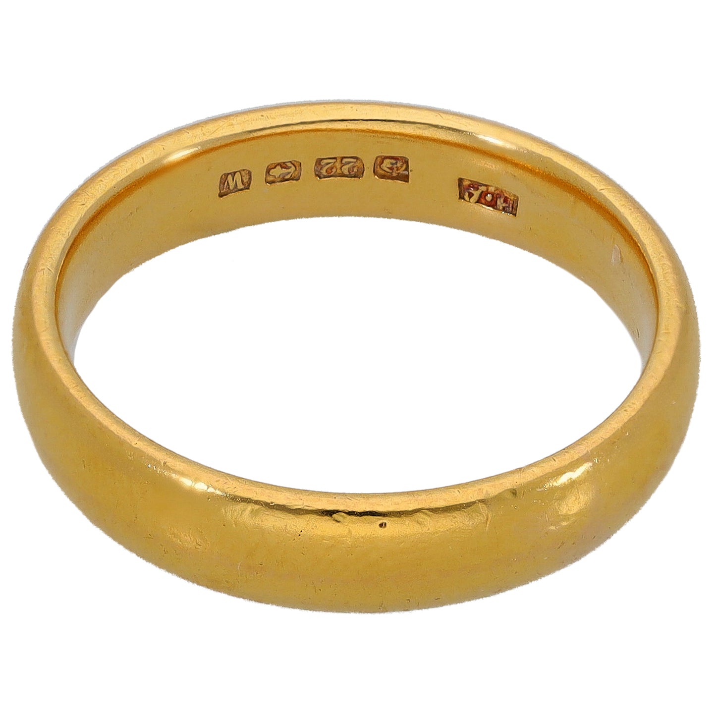 22ct Gold Plain Wedding Ring Size Q