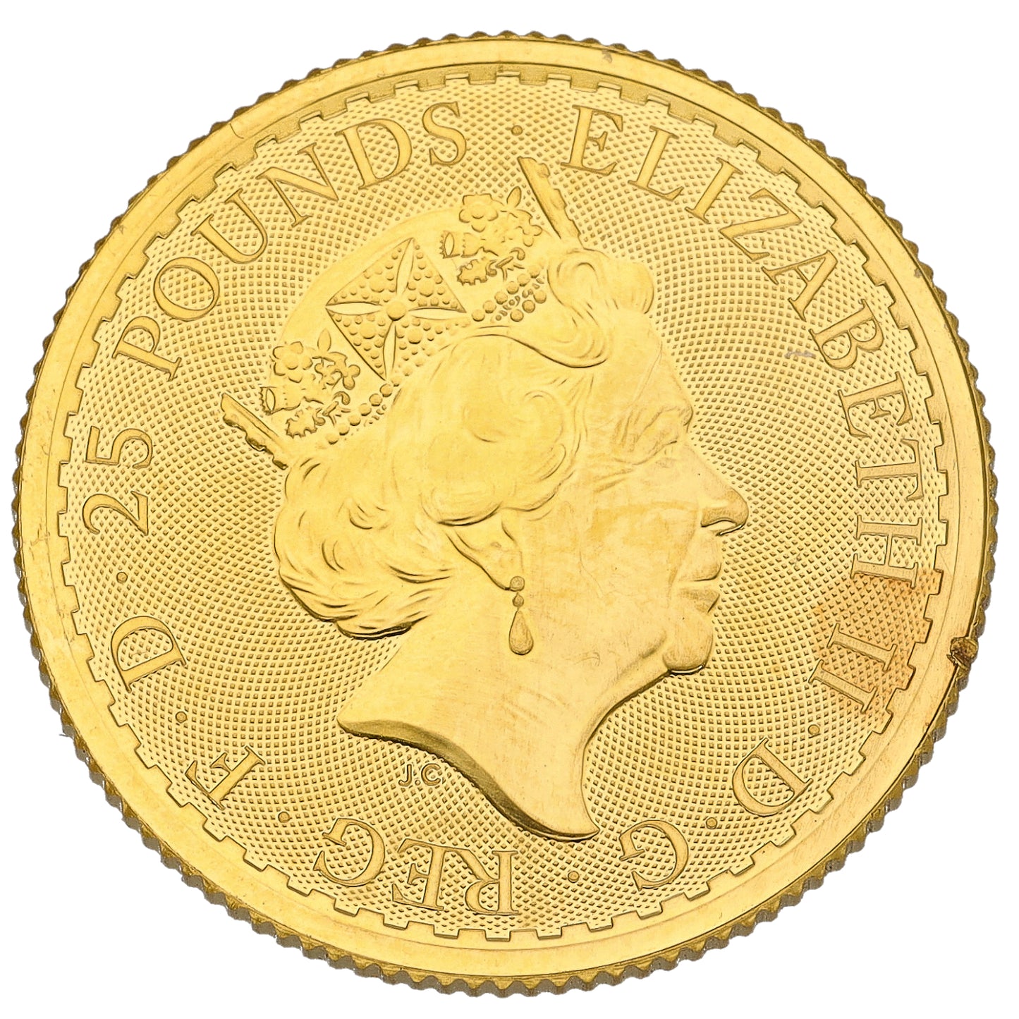 24ct Gold Queen Elizabeth II 1/4 OZ Britannia Coin 2019