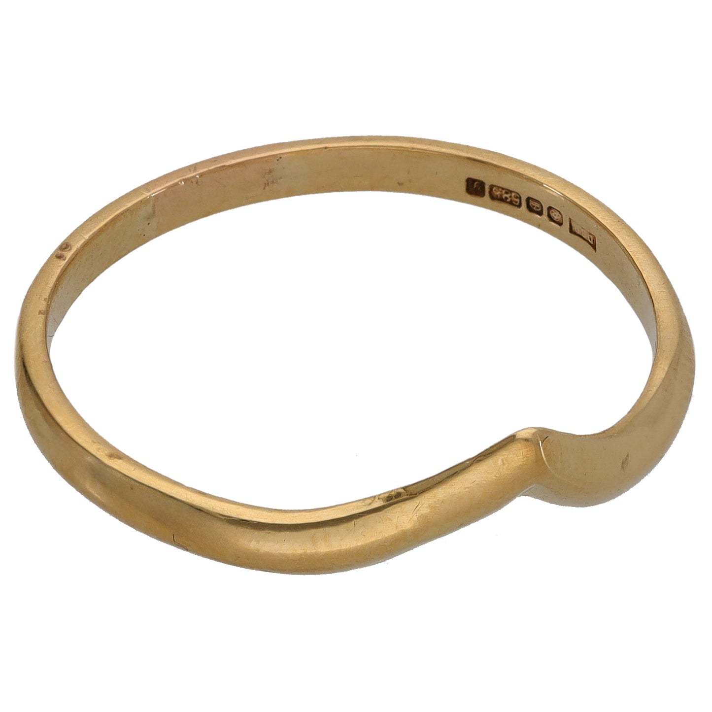 14ct Gold Wishbone Ring Size Y