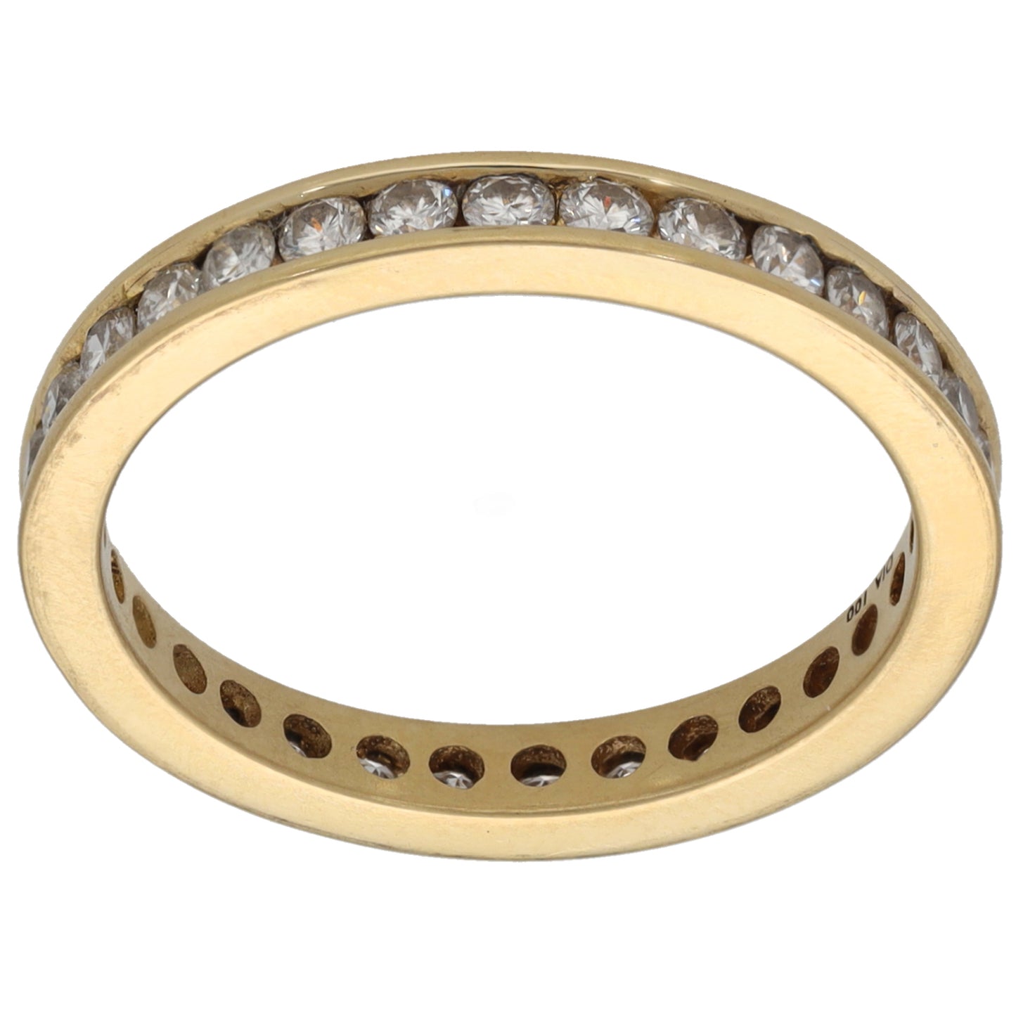 18ct Gold 0.99ct Diamond Eternity Ring Size P