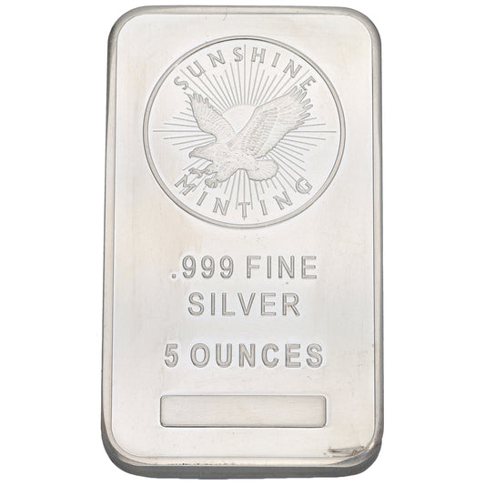 Fine Silver 5 OZ Bar