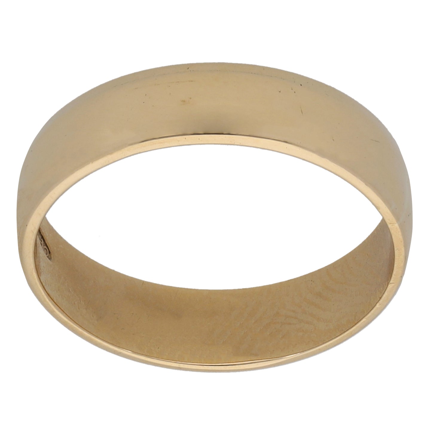 9ct Gold Plain Wedding Ring Size M