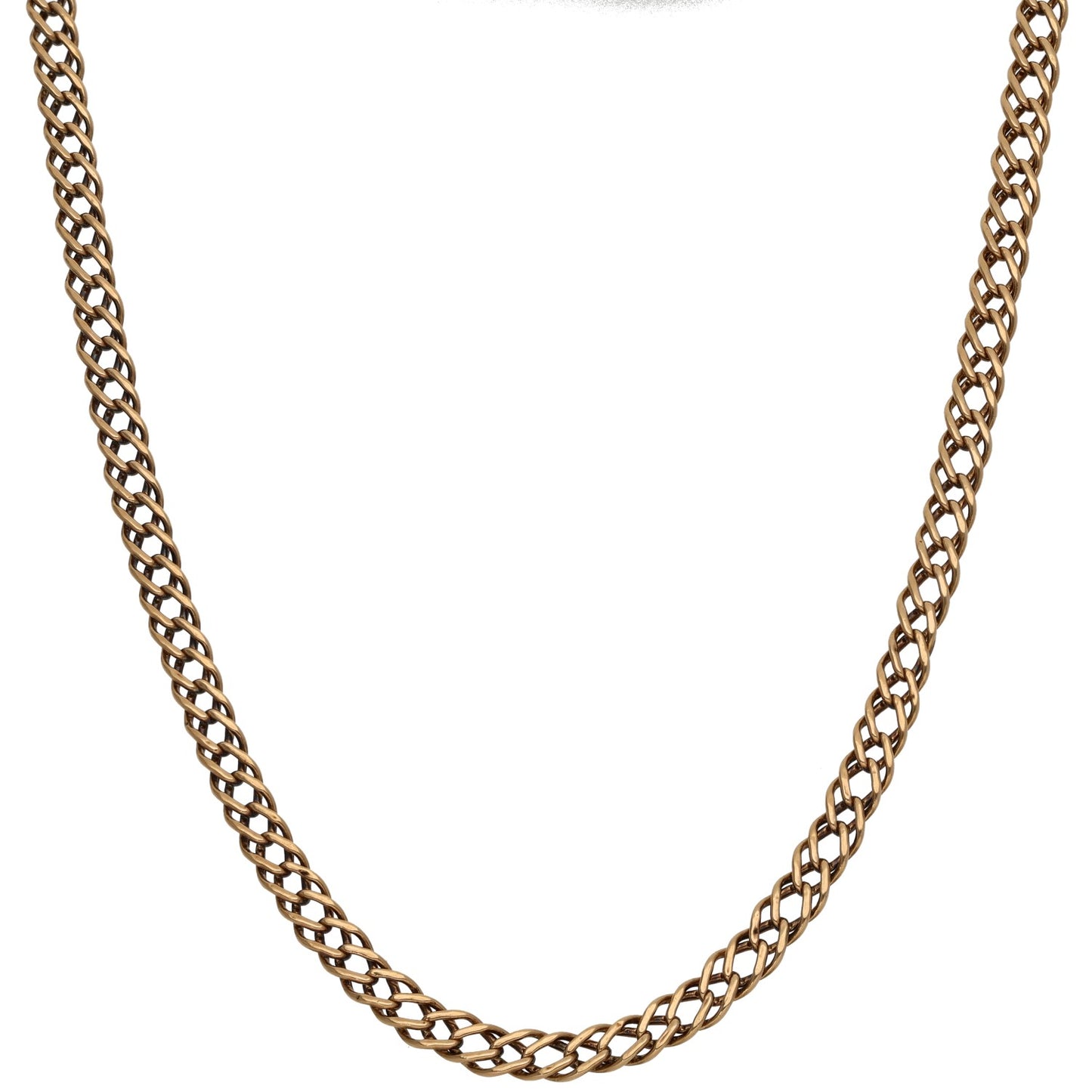 9ct Gold Double Curb Chain 16"