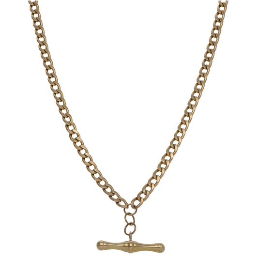 9ct Gold Curb Chain 18"