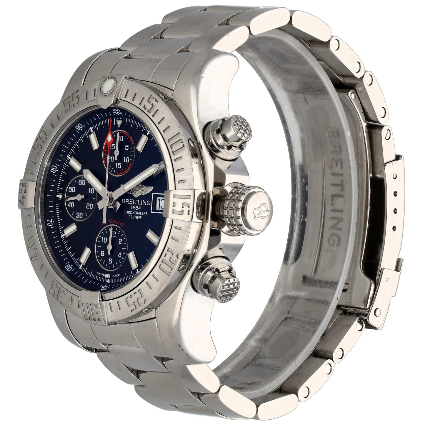 Breitling Super Avenger II A13381 43mm Stainless Steel Watch