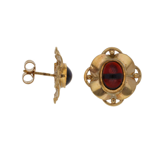 9ct Gold Garnet Dress/Cocktail Earrings