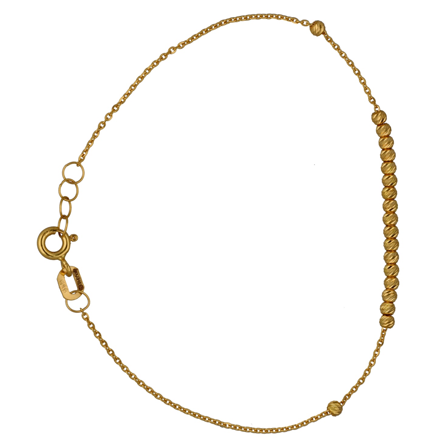 New 22ct Gold Joint Bead Bracelet
