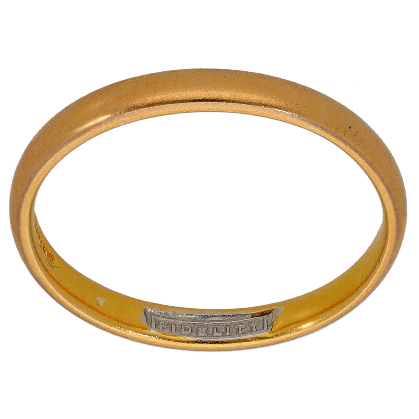 22ct Gold Plain Wedding Ring Size O