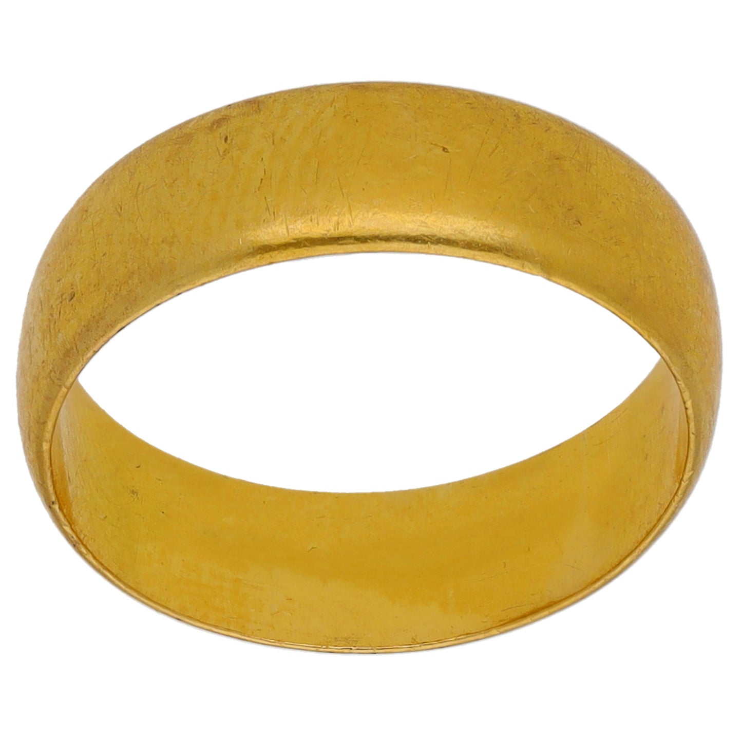 22ct Gold Plain Wedding Ring Size P