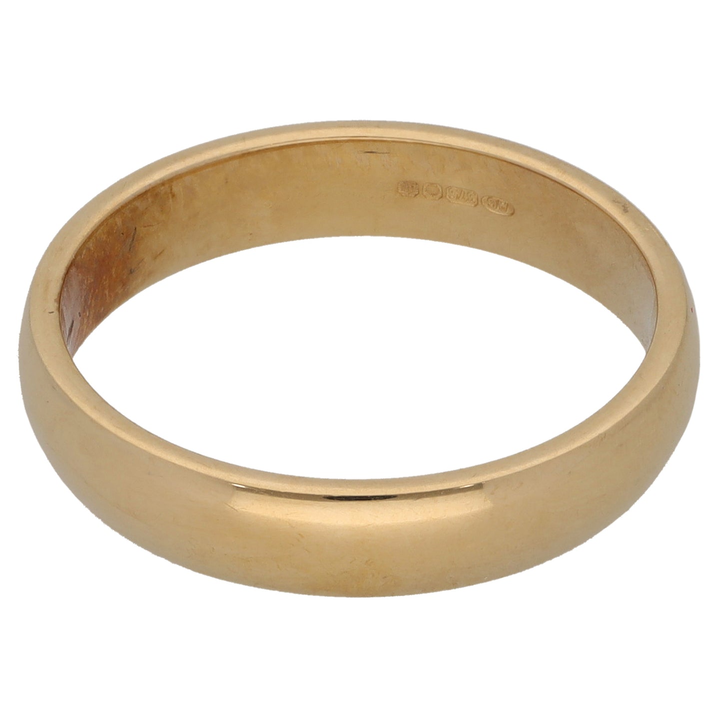 9ct Gold Plain Wedding Ring Size P