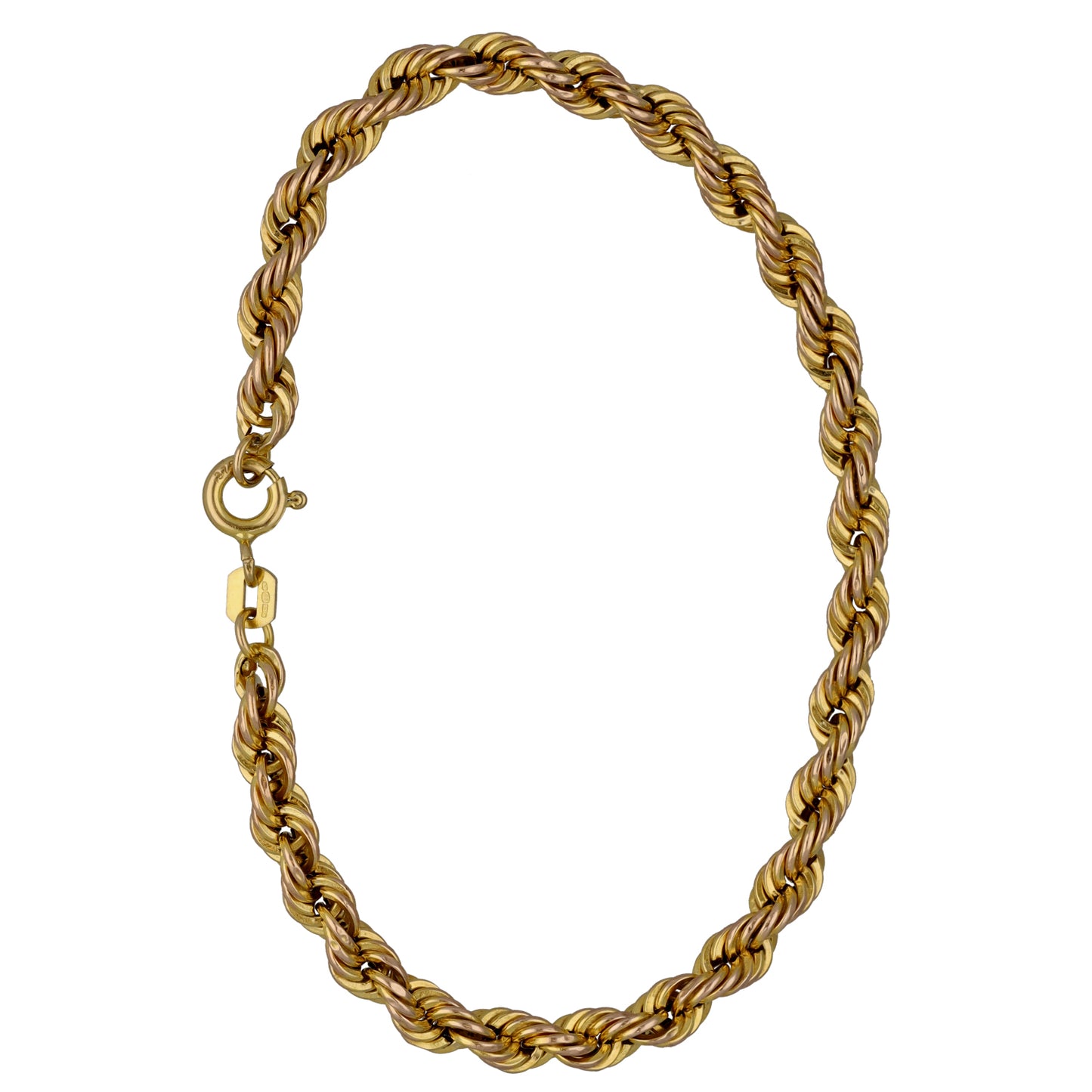 9ct Gold Rope Bracelet
