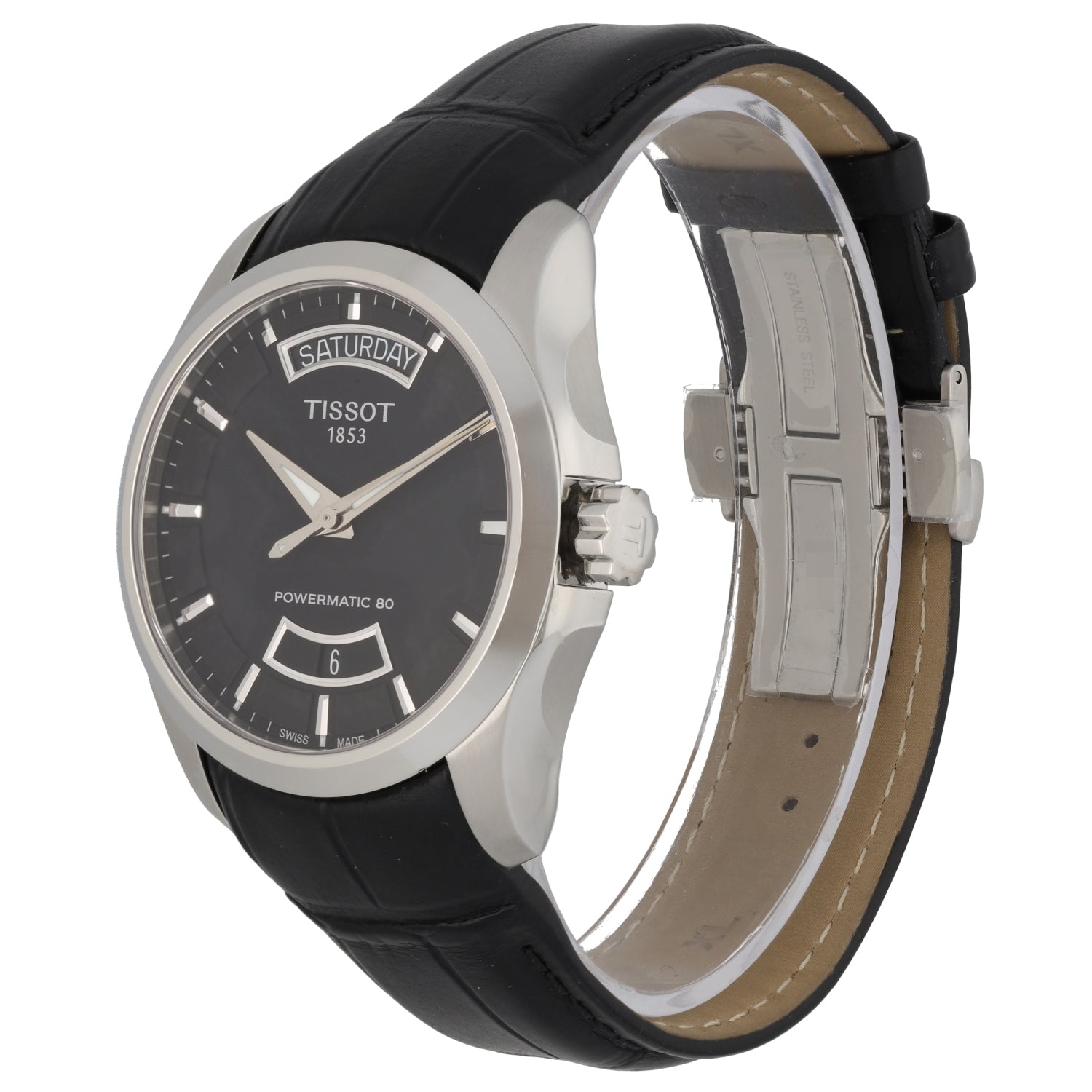 Leather Strap Tissot Powermatic 80 Couturier Tissot Couturier