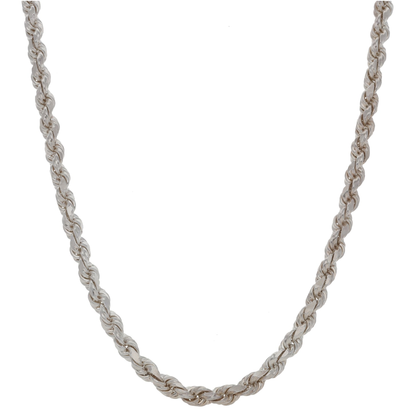 Sterling Silver Rope Chain 20"