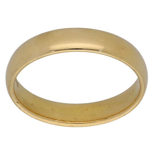 18ct Gold Plain Wedding Ring Size Y