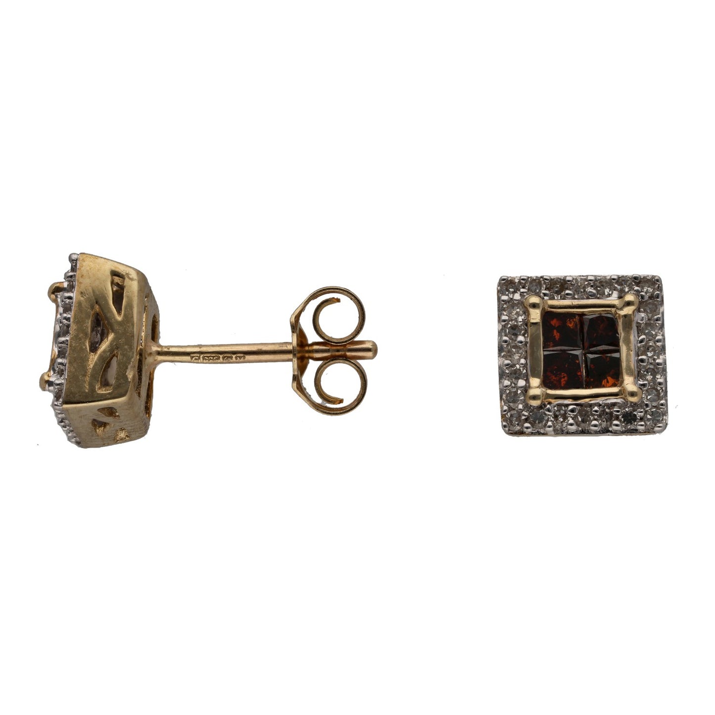 9ct Gold 0.64ct Diamond Dress/Cocktail Earrings