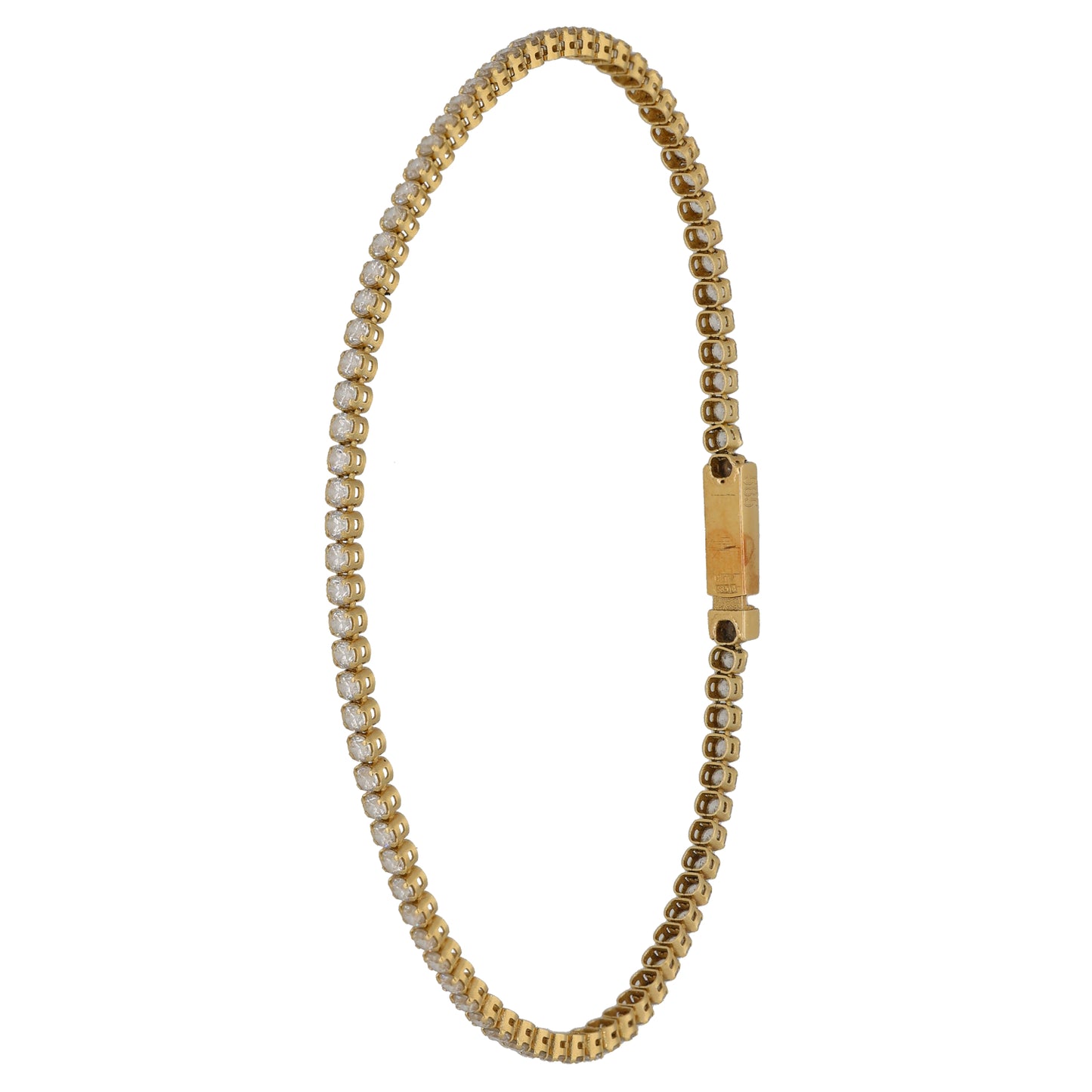 14ct Gold Cubic Zirconia Line/Tennis Bracelet