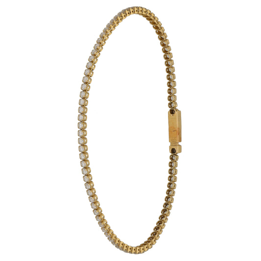 14ct Gold Cubic Zirconia Line/Tennis Bracelet