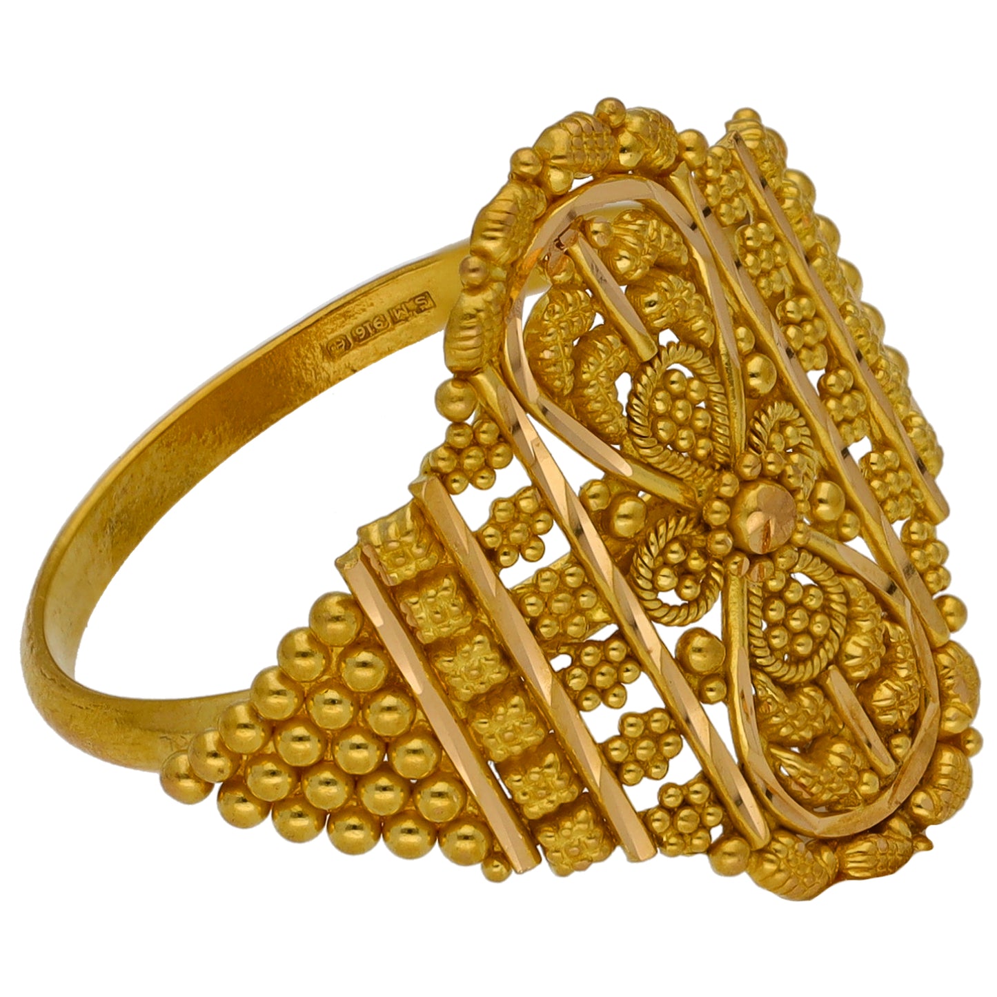 22ct Gold Alternative Ring Size O