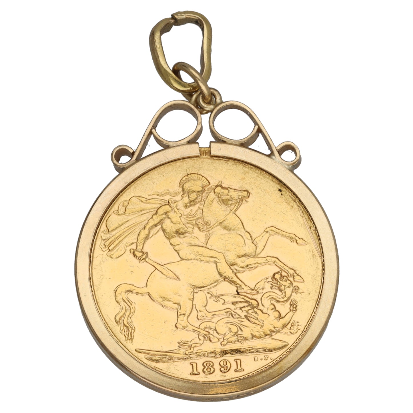 9ct Gold Coin Pendant