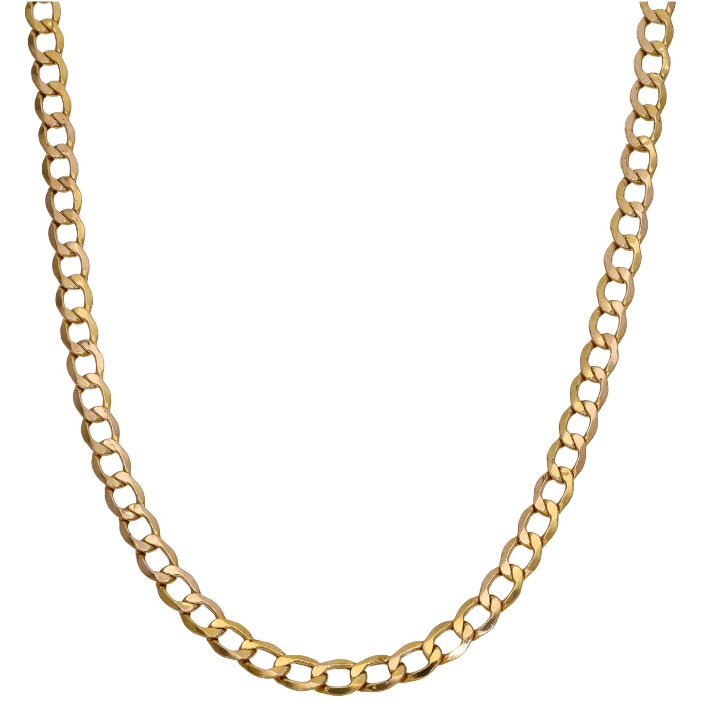 9ct Gold Curb Chain 20"