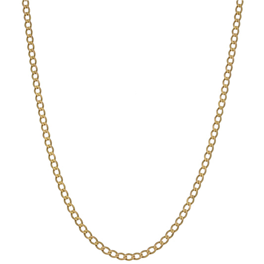 9ct Gold Curb Chain 24"