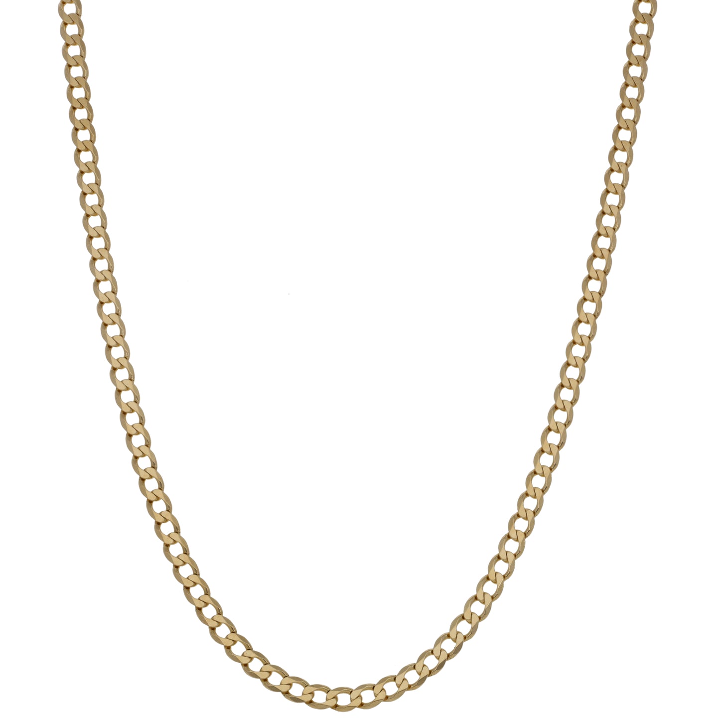 9ct Gold Curb Chain 20"