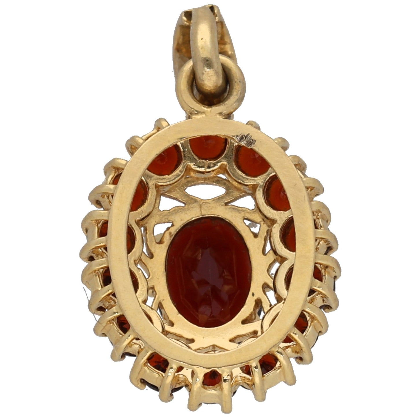 18ct Gold Garnet Dress/Cocktail Pendant