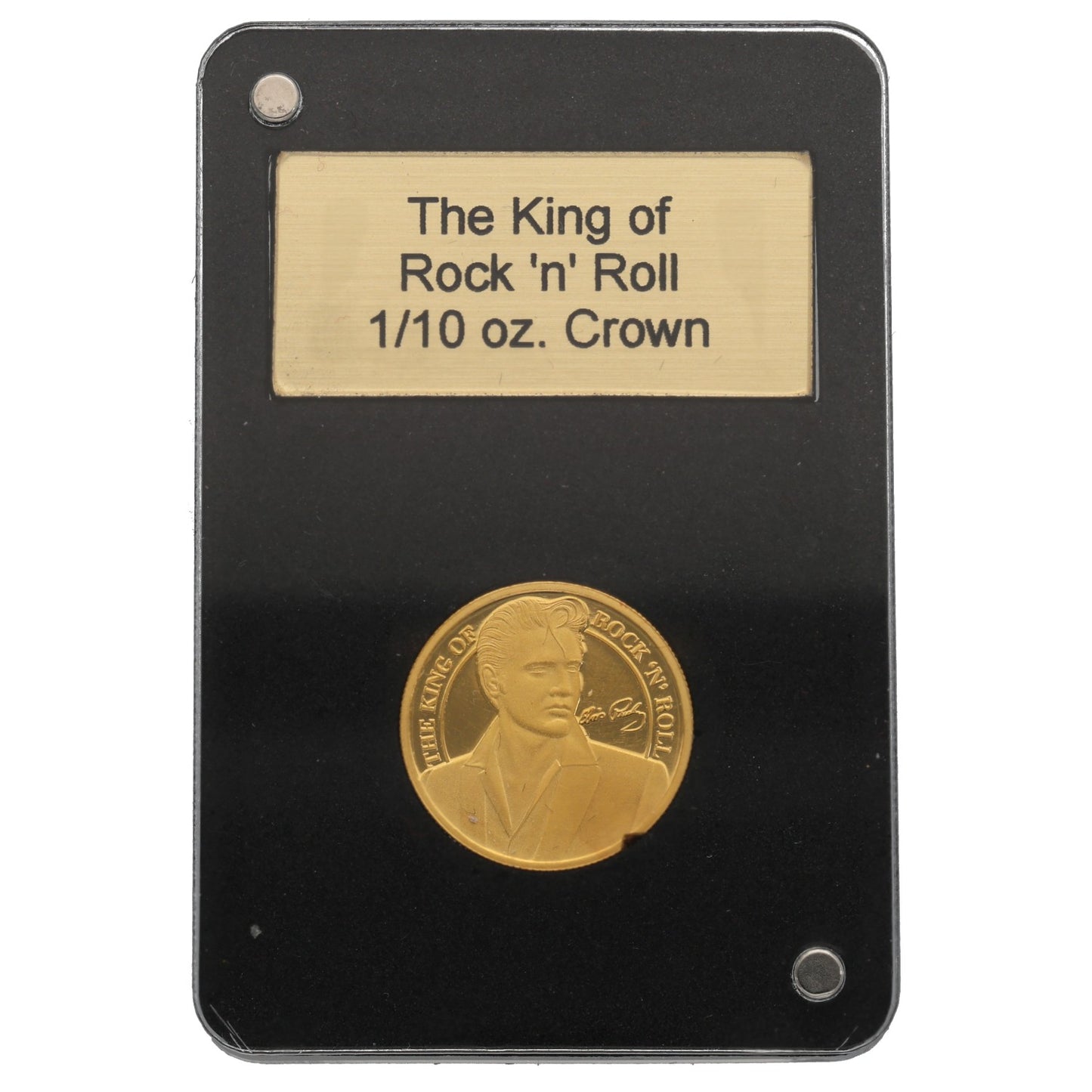 22ct Gold The King Of Rock Rock n Roll 1/10 Crown Coin 2021