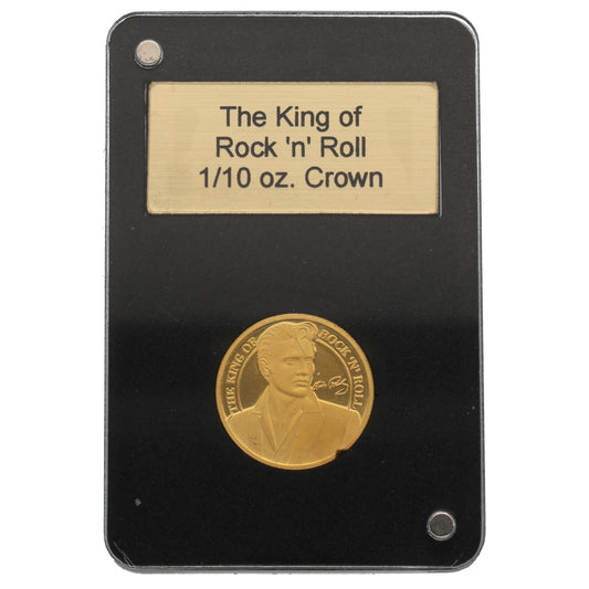 22ct Gold The King Of Rock Rock n Roll 1/10 Crown Coin 2021