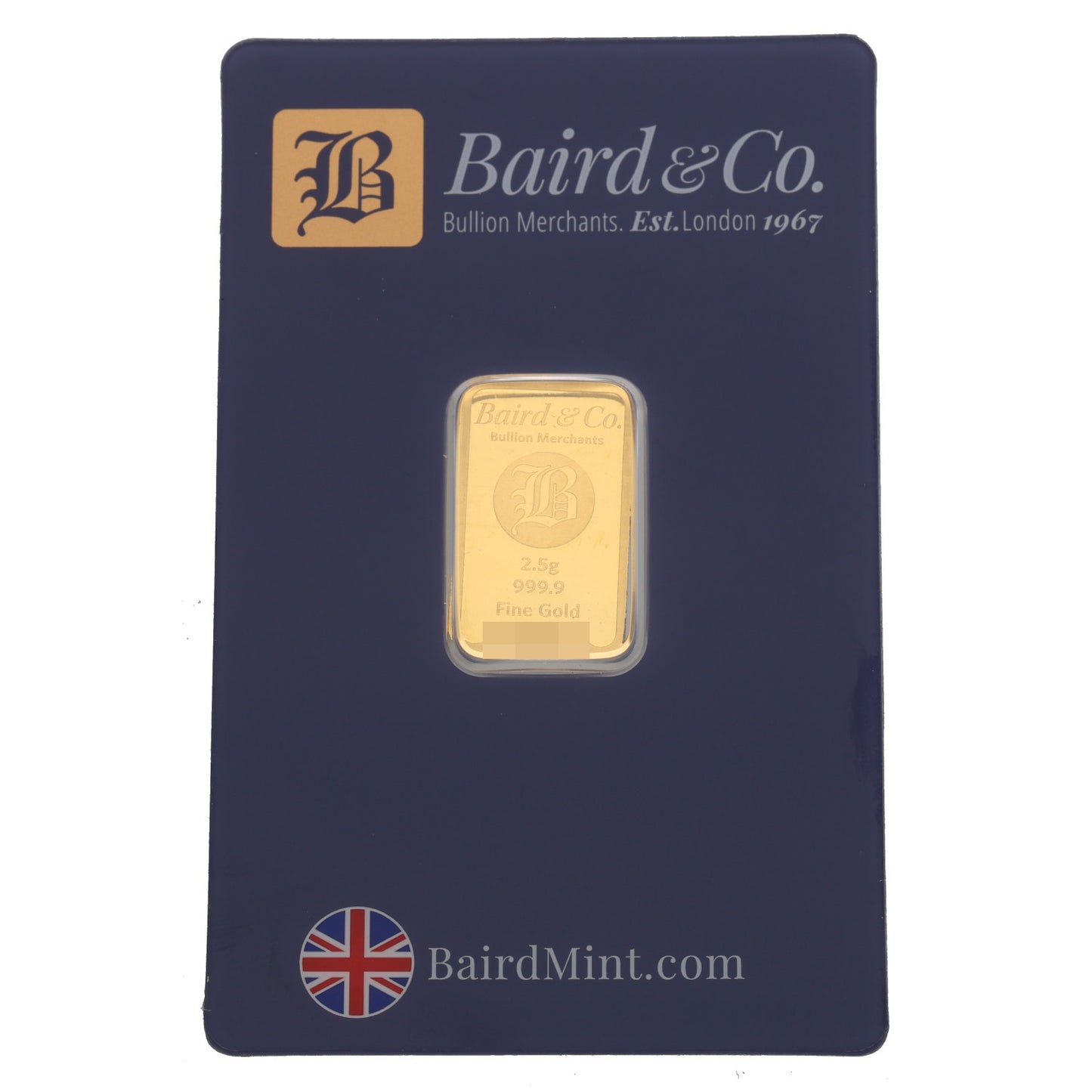 24ct 2.5g Gold Bar
