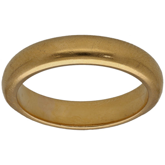 22ct Gold Plain Wedding Ring Size M