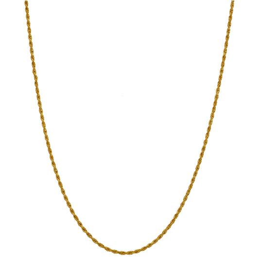 22ct Gold Rope Chain 24"