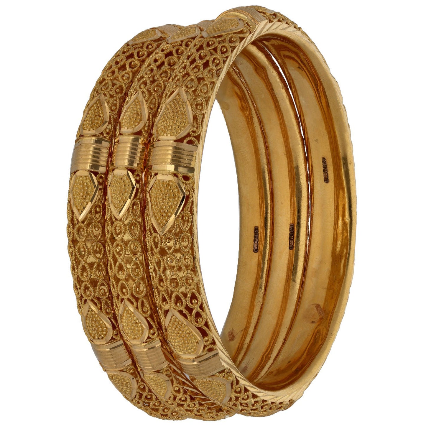 22ct Gold Set of Bangles