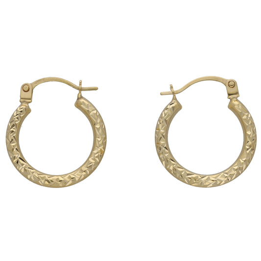 New 9ct Gold Hoop Earrings
