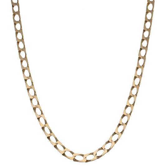 9ct Gold Curb Chain 20"