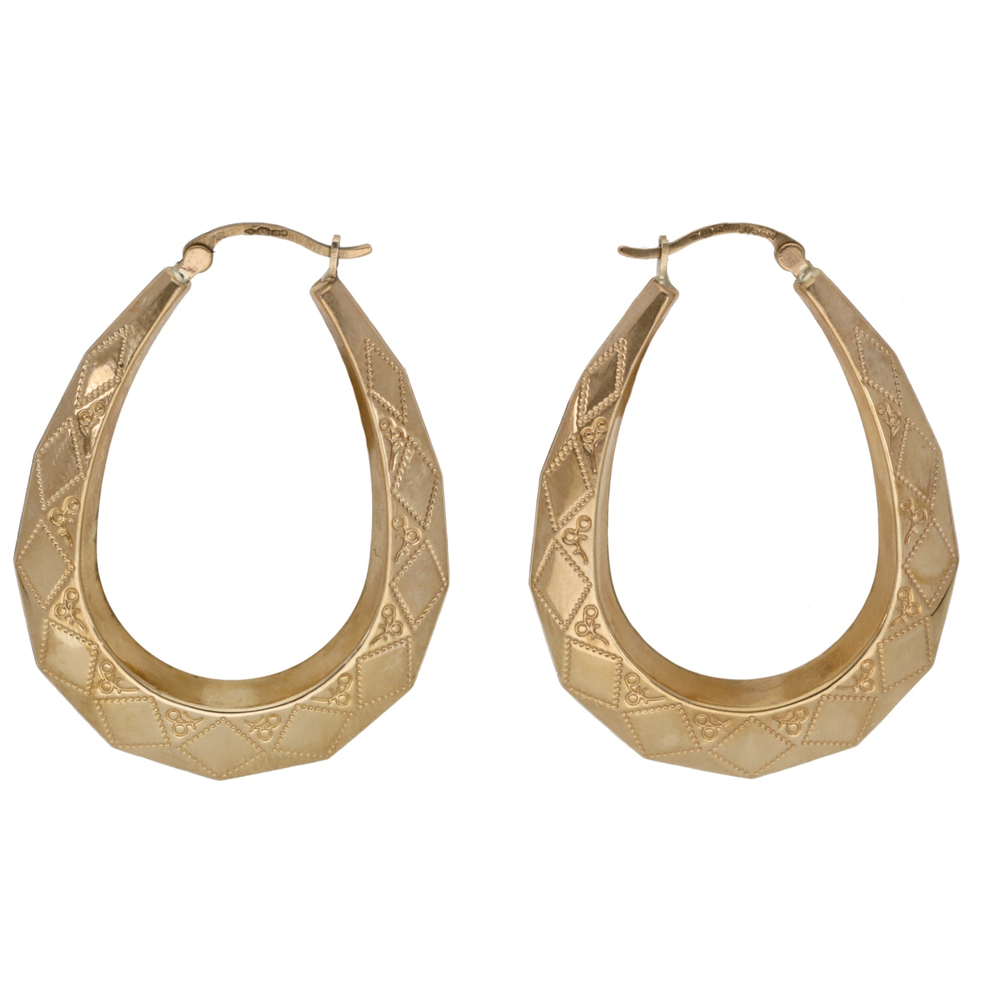 9ct Gold Creole Earrings