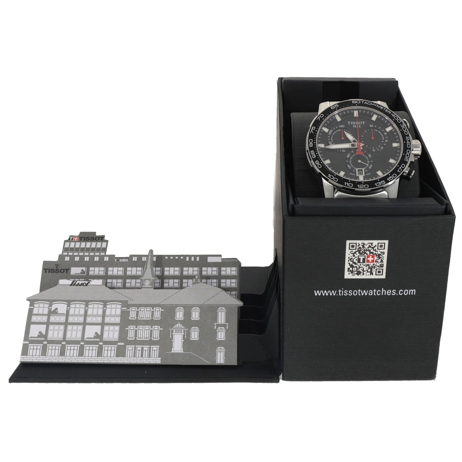 Tissot Supersport Chrono T125617A, black dial, box image