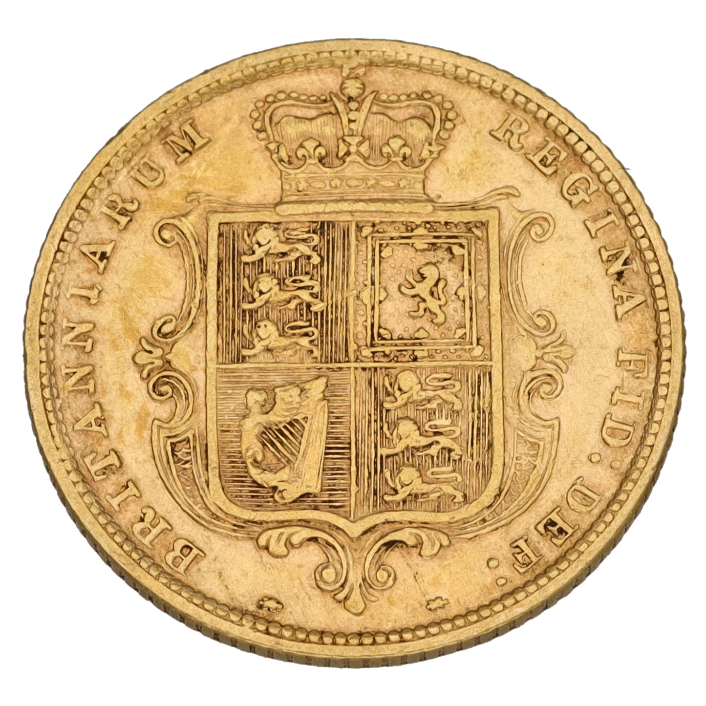22ct Gold Queen Victoria Half Sovereign Coin 1884