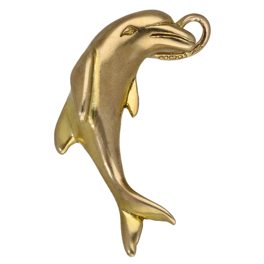 9ct Gold Dolphin Pendant