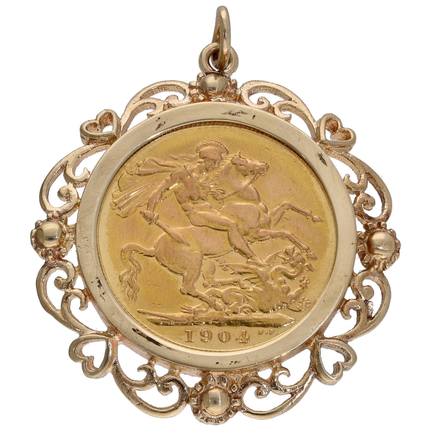 9ct Gold Full Sovereign Coin Pendant