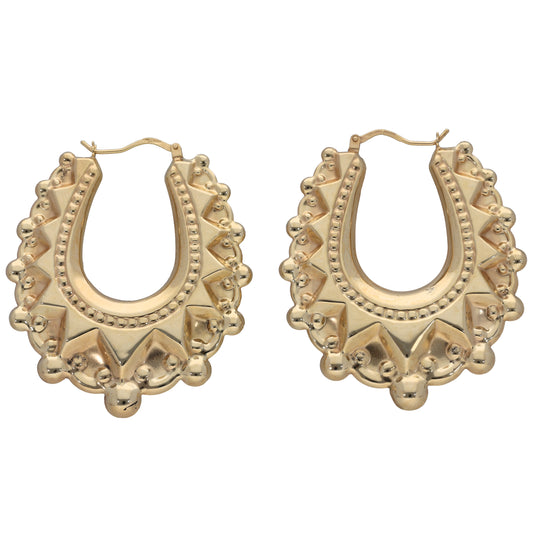 9ct Gold Creole Earrings