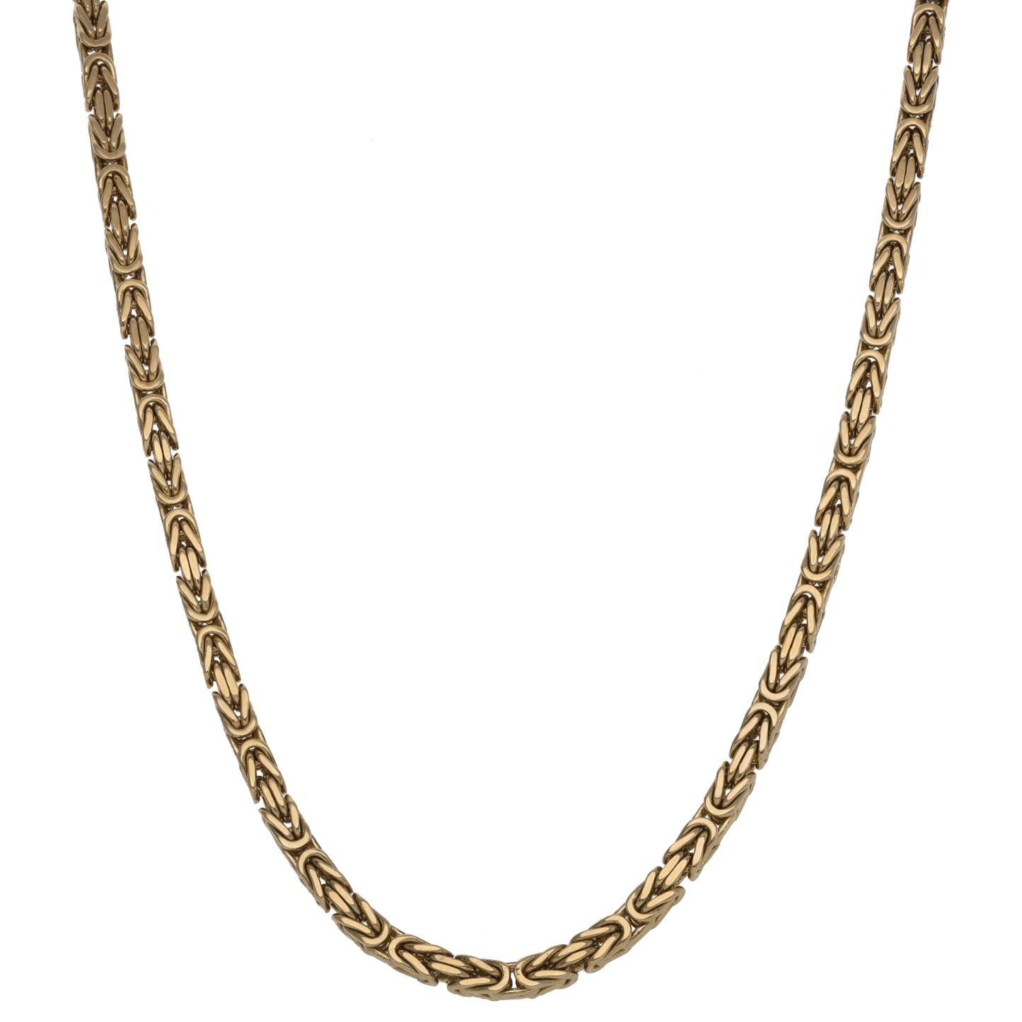 9ct Gold Byzantine Chain 18"