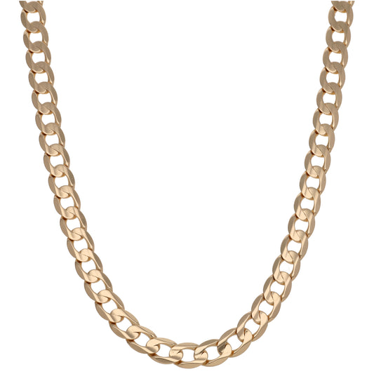 9ct Gold Curb Chain 20"