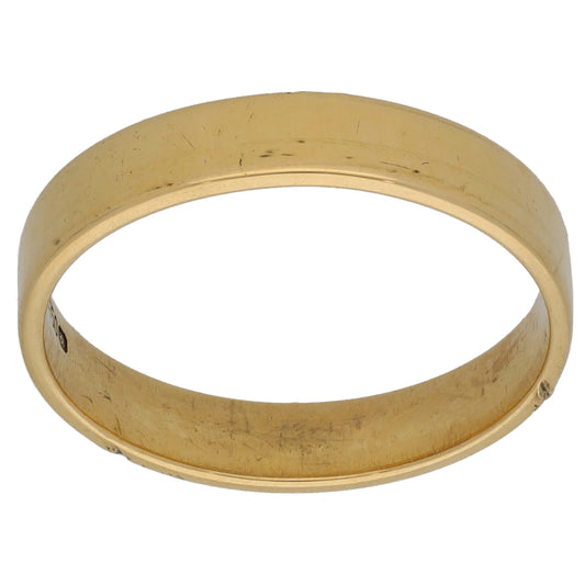 18ct Gold Plain Wedding Ring Size N
