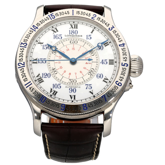 Longines Lindbergh Hour Angle L2.678.4 46mm Stainless Steel Watch