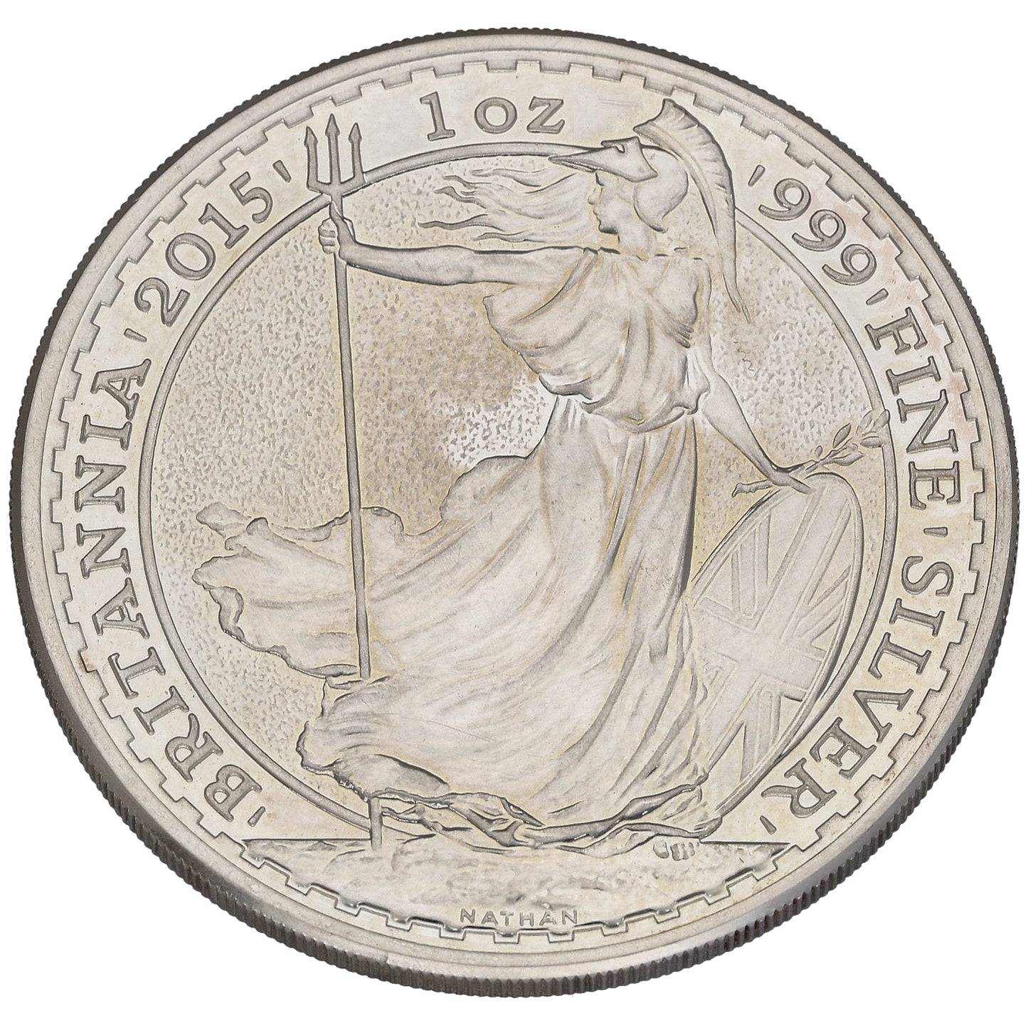 Fine Silver Queen Elizabeth II 1 OZ Britannia Coin 2015