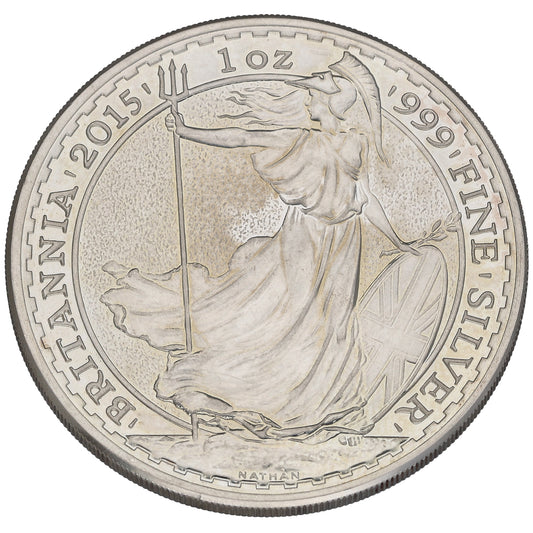 Fine Silver Queen Elizabeth II 1 OZ Britannia Coin 2015