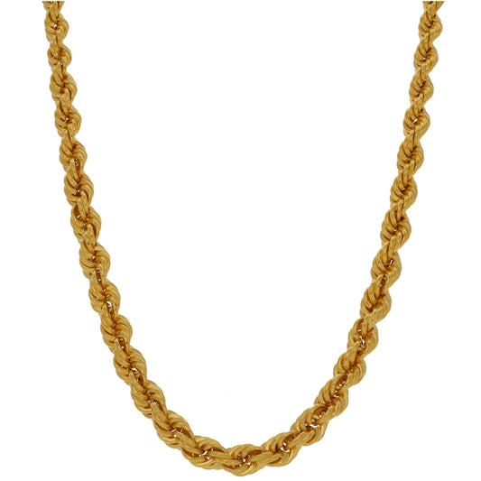 22ct Gold Rope Chain 14"