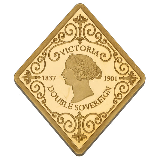 22ct Gold Queen Victoria 125th Diamond Jubilee Anniversary Double Sovereign 2022
