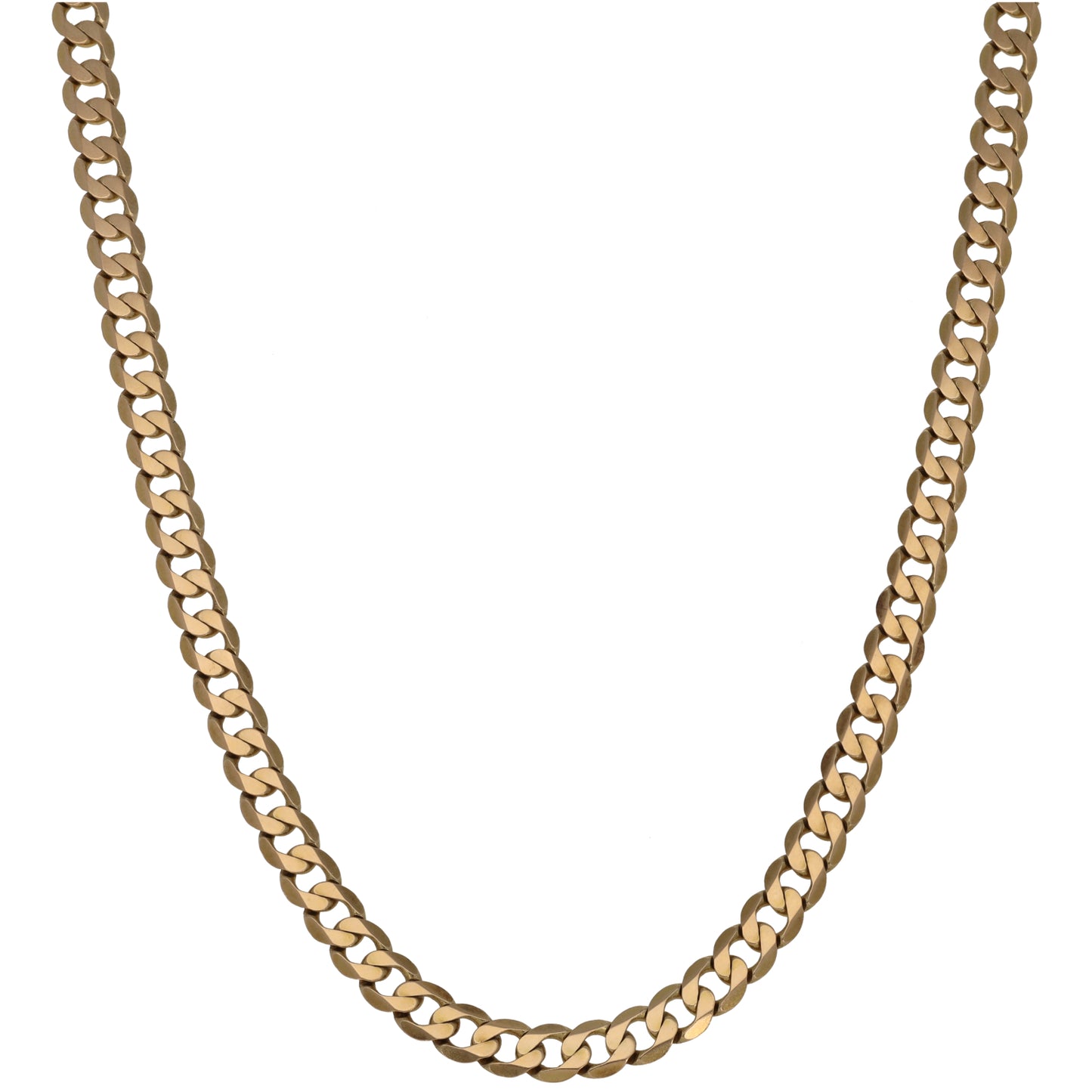 9ct Gold Curb Chain 18"